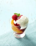 Peach Raspberry Ice Cream