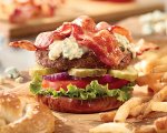Black N Blue Pretzel Burger